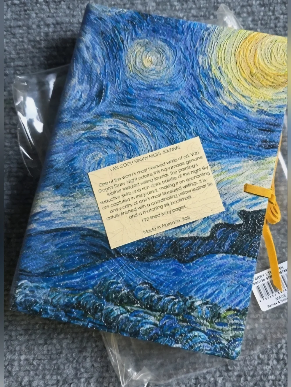 NEW!!! Italian Leather Journal Van Gogh 